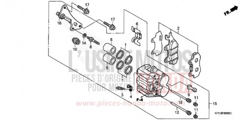 ETRIER DE FREIN AVANT XL125V6 de 2006